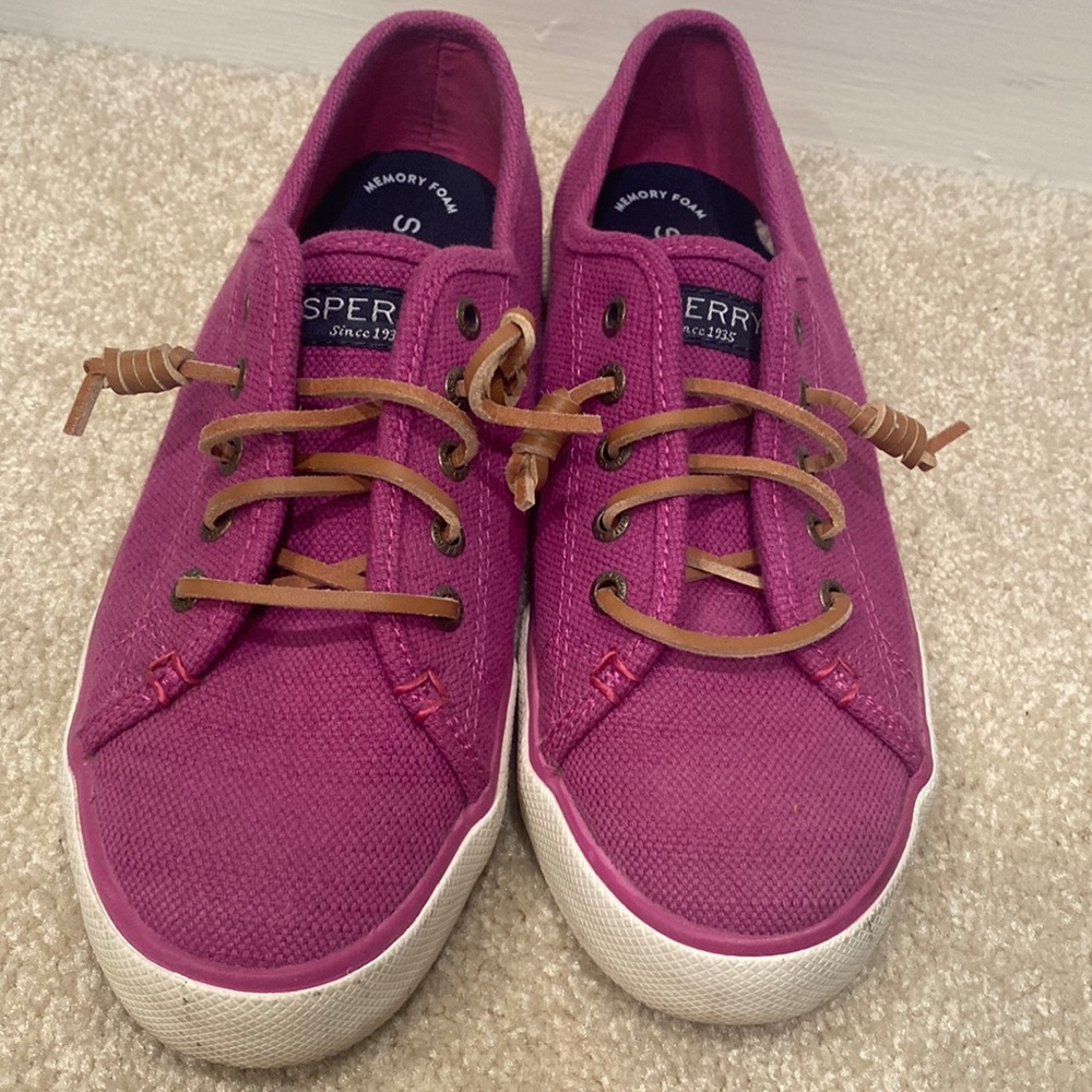 Fuschia Top Side  Sperry sneaker loafers